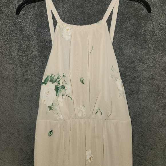 Show Me Your MuMu Cream Floral Print Sleeveless Maxi Dress size Small - Picture 6 of 8